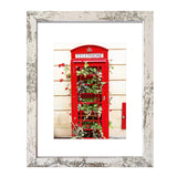 SESEAT 16x20 Picture Frames Distressed White, Display Pictures 11x14 with Mat or 16x20 without Mat, Photo Frames Wall Gallery, 1 Pack SESEAT