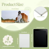 Zonon 4 Pcs Sublimation Journal Blank Notebooks A6 A5 A4 190 Pages Thick Faux Leather Notebooks Sublimation Notebooks Leather Sublimation Journal for School Office Supplies (8.3 x 6 Inch, A5) Zonon