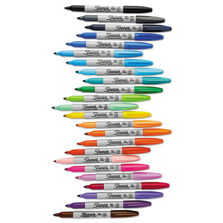 Sharpie Electro Pop Permanent Markers, Fine Tip, Marker Set, Assorted Colors, 24 Count - Coloring, Drawing, Art, Markers, Writing Sharpie