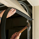 M-D Building Products 03749 16 ft. Black Rubber Garage Door Bottom Seal M-D Building Products