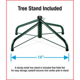 National Tree Company Pre-Lit 'Feel Real' Artificial Full Downswept Christmas Tree, Green, Douglas Fir, Multicolor Lights, Includes Stand, 4.5 feet National Tree Company