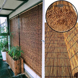 Bamboo Blinds for Patio Sunshades Reed Shade 24 30 34 36 38 40 42 48 56 60 66 Inch Wide Cordless Roman Shades Roller Shades Windows Reed Curtains Anti-UV Bamboo Shades (26.8x17.7x9in : 52" W x 48" H CSXCQM