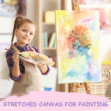 ESRICH Stretched Canvas for Painting, 5 Pack 8x10 Canvas Value Pack, Primed Acid-Free Cotton Blank Canvas, Paint Canvases for Oil & Acrylic Paint. ESRICH