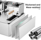 TANGME Commercial Deep Fryer, 3400w Electric Countertop Fryer with 3 Baskets, 22L/23.25Qt 1mm Thickened Stainless Steel Single Oil Fryer with Temperature Limiter for Restaurant, UL Certified TANGME