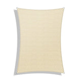 Windscreen4less 14' x 14' Sun Shade Sail Rectangle Outdoor Canopy Cover UV Block for Backyard Porch Pergola Deck Garden Patio (Beige) Windscreen4less