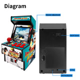Mini Arcade Games Machine - 156 Retro Games Console Playable - 2.8 Inch Screen Handheld Gaming Device Support AV Output - Electronic Birthday Xmas Gift for Kids Adults (Blue) E-MODS GAMING