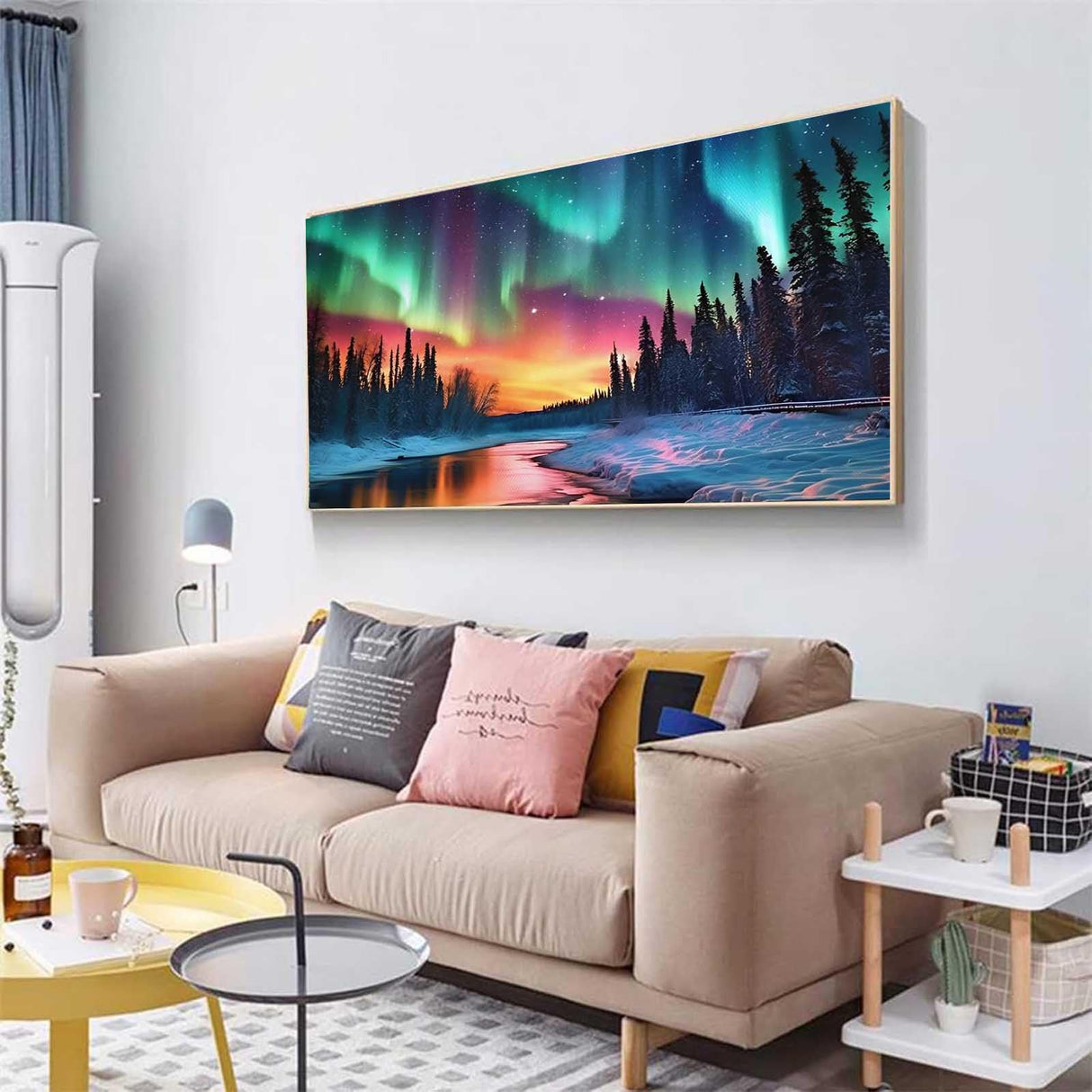 OFRKE Diamond Painting Kits for Adults,Large Aurora Diamond Art Painting for Beginners, Diamond Round 5D Full Drill Paint with Diamonds Pictures Gem Art Painting Kits DIY Crafts Kits 28X16in OFRKE