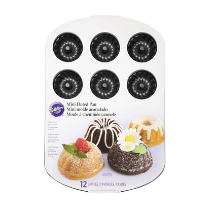 Wilton Non-Stick Mini Fluted Tube Cake Pan