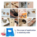 Furnrubden Forstner Drill Bit, 35mm Concealed Hinge Jig kit, Wood Drilling Hole Saw Set Woodworking Drilling Tool Wood Cutter for Face Frame Cabinet Cupboard Door Hinges Furnrubden