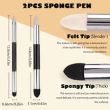 Haojiaho Blending Stump, 9pcs Blending Stumps, Blending Sponge Pens and Sandpaper Pencil Sharpener, Washable & Reusable, Tortillions Paper Art Blenders for Student Artist Charcoal Sketch Drawing Haojiaho