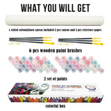 ZXQL 2 Pack Sunflower Paint by Numbers Kit for Adults Beginners, 16" W x 20 L Paint by Numbers for Adults Rolled up Canvas for Painting Home Decor Creative Wall Art with Nice Gift Box ZXQL