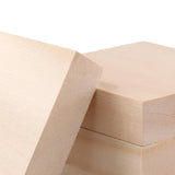 KOHAND 20PCS Basswood Blocks, 4 x 4 x 1 Inches Unfinished Wood Blocks, Square Wood Carving Whittling Blocks for Craft, DIY KOHAND