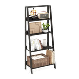 Furinno Ladder Bookcase Display Shelf, 5-Tier, Espresso Furinno
