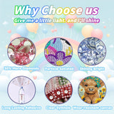 WEMEON Cow Diamond Art Painting Kits for Kids with Frame,Animal Diamond Art for Kids Ages 4-8-12,Package for Gift and Home Wall Decor(7x7inch) WEMEON