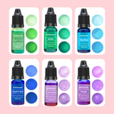 QIXIAMO Candle Dye 20 Colors Liquid Candle Making Dye for Candle Making Supply Kit Candle Coloring for Dyes 0.35oz/10 ml, 0.358inch QIXIAMO