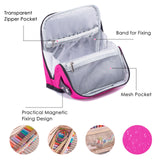 MYBAGZING Crochet Hook Case Empty - Crochet Hook Organizer Case Stand Up Unique Design -Corchet Organizer - Crochet Hook Holder for Knitting & Crochet Supplies - Knitting Accessories (Case Only) MYBAGZING