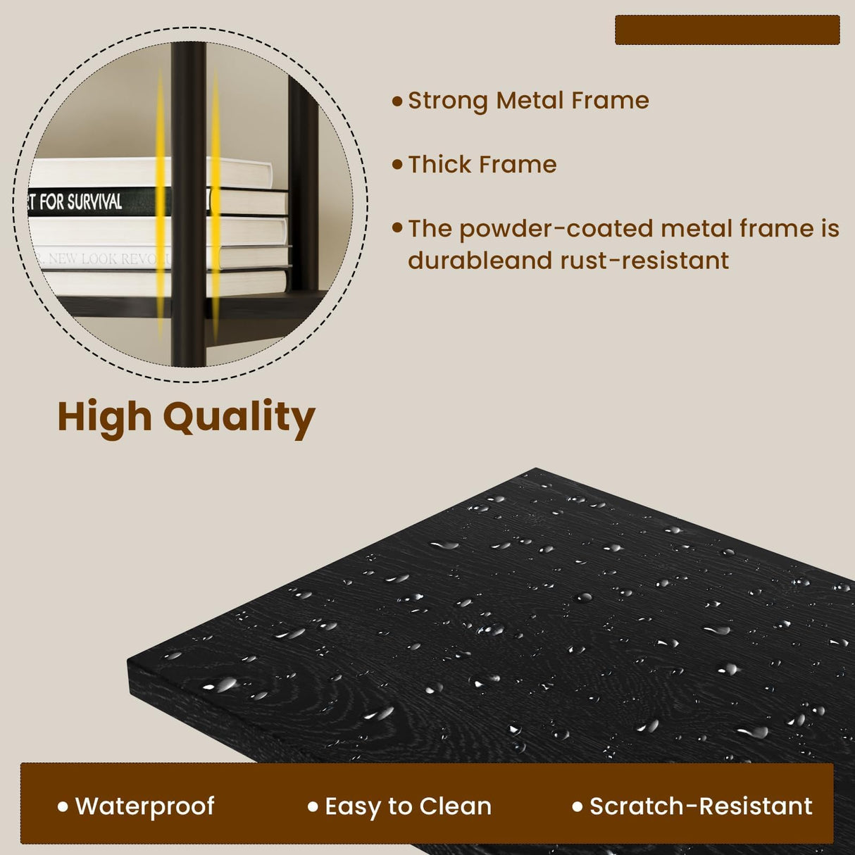 BREEZEHEAT 71" Tall Fluted Arched Bookshelf, Modern Bookshelf with Sliding Tambour Doors, 4-Tier Storage Shelf, and Metal Frame, Curved Cabinet for Living Room, Home Office, Bedroom, Black BREEZEHEAT