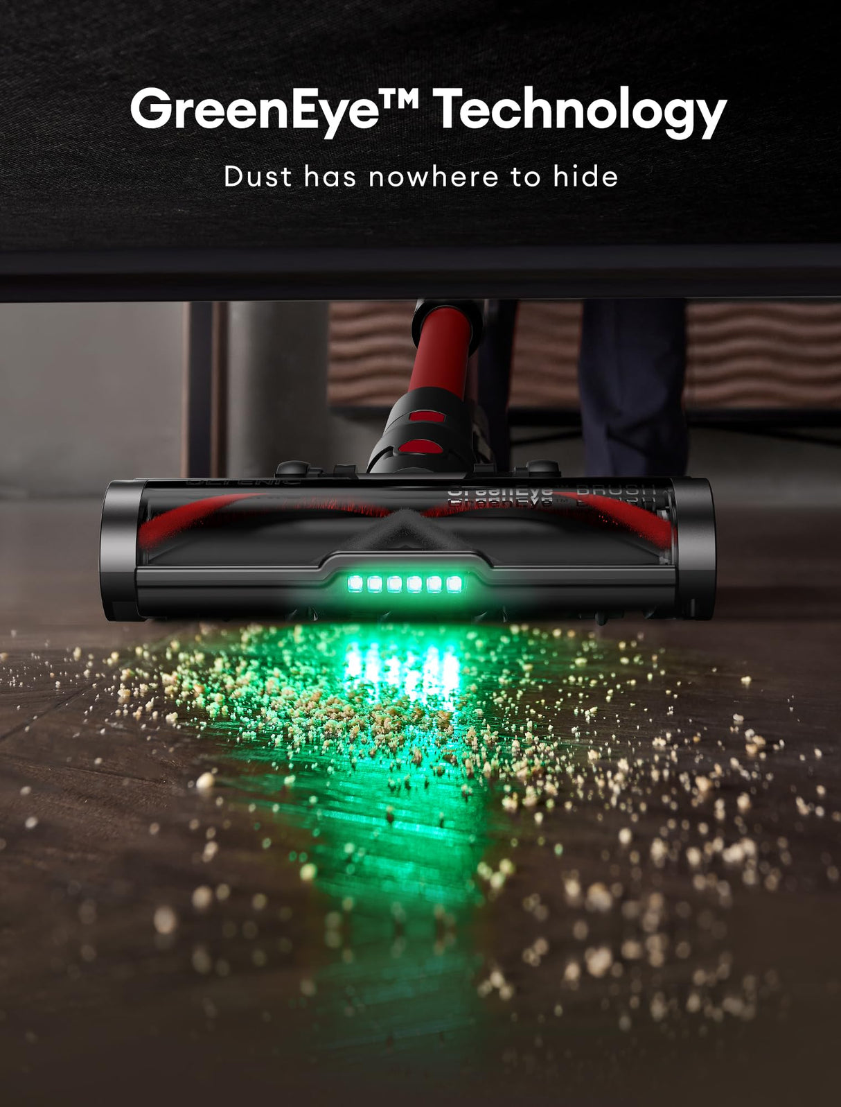 Ultenic Cordless Vacuum Cleaner, 550W/50Kpa, 60Mins Runtime, Stick Vacuum Cordless Rechargeable with 180°Bendable Wand, Anti-Tangle Brush, Vacuum Cleaners for Home/Pet Hair/Carpet/Floor U16 Ultenic