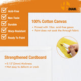 DPDIAN Canvas Boards for Painting 40 Pack, 8 inch x 10 inch Super Value Pack, Artist Canvas Panels for Oil & Acrylic Painting DPDIAN