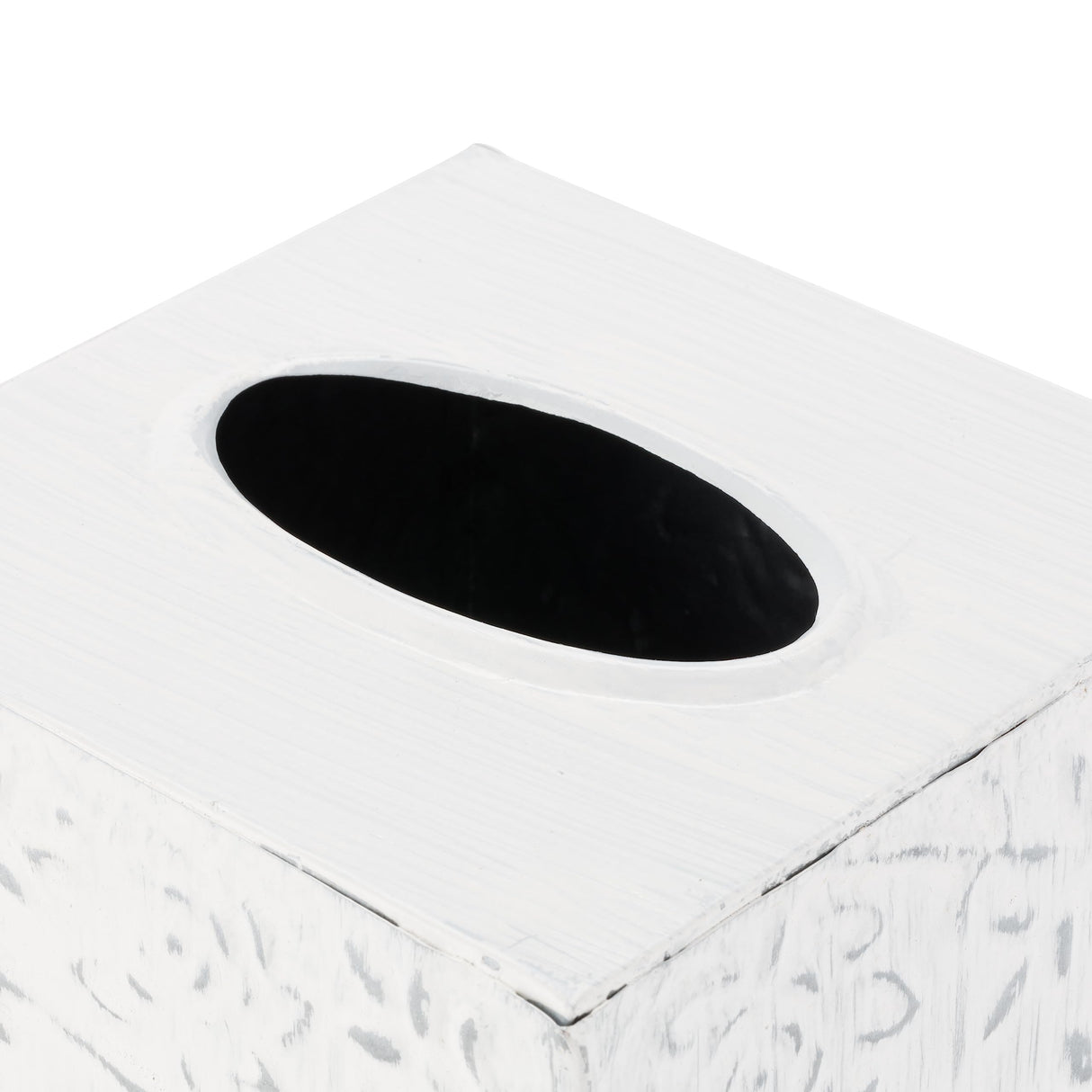 Modern Farmhouse Tissue Box Cover, Decorative Tissue Box Holder, Square Tissue Box Cover, Country Chic Distressed White Tissue Box Cover, Rustic Metal Tissue Box Cover, Kleenex Holder for Bathroom CRAFTSMAN ROAD