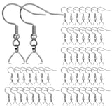 Earring Hooks 50PCS/25Pairs, Stainless Steel Ear Wires Fish Hooks, Hypo-allergenic Jewelry Findings Parts for DIY Jewelry Making MENKEY