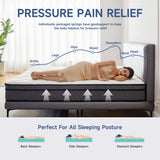 Uapev Full Mattress,12inch Thickness Mattress in A Box,Memory Foam Hybrid Mattress,with Individual Pocket Spring for Motion Isolation & Silent Sleep,Pressure Relief,Plush Texture. Uapev