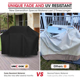 Unicook 63 Inch Grill Cover for Weber Genesis 300 Series and New 2022 Genesis 300 Grills, Outdoor BBQ Grill Cover, Heavy Duty Waterproof Fade Resistant Barbecue Cover, Compared to Weber 7757 Unicook