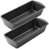 Extra Large Bread Pan, 13" x 5" Long Loaf Pan, Nonstick Baking Pan, Rectangular Loaf Tin, Set of 2 Tiawudi