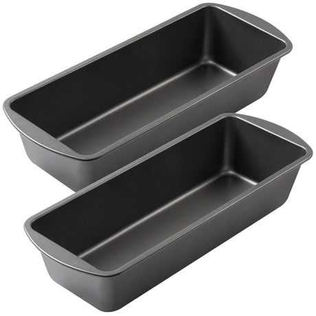 Extra Large Bread Pan, 13" x 5" Long Loaf Pan, Nonstick Baking Pan, Rectangular Loaf Tin, Set of 2 Tiawudi