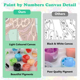 MEIYUDA Giraffe Paint by Numbers Kit, Giraffe in Bathtub Paint by Numbers for Adults Beginners, DIY Funny Animals Acrylic Oil Painting by Number on Canvas for Gift Home Wall Decor 12x16in MEIYUDA