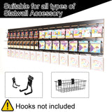 Slatwall Panels with Aluminum Reinforcement Strips Black Heavy Duty 4’x4’ MDF Slat Wall Paneling for Retail Display, Garage Tool Storage, Guitar Shop, Home Storage, Wood Slat Wall Paneling Board FRAYSCENT