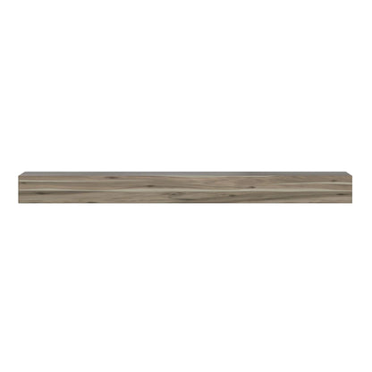 Pearl Mantels 492-72-WEATHER Acacia Wood Fireplace Mantel Shelf, 72", Weathered Finish