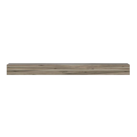 Pearl Mantels 492-72-WEATHER Acacia Wood Fireplace Mantel Shelf, 72", Weathered Finish