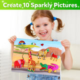 Vinlon Foil Art Kit for Kids - Foil Fun Arts and Crafts, Mess Free Kids Travel Activities Toys, DIY Craft Supplies, Easter Basket Stuffers Gifts for Boys and Girls Ages 4 5 6 7 8 9 10 Years Old Vinlon