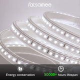 Ratsamee 55x30 Inch Led Mirror for Bathroom with Front Light and Backlit, Dimmable Anti Fog Wall Bathroom Mirror with Led Lights, Water Proof, Decor Vanity Mirror Ratsamee