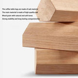 EASYSOUL Modern Glass Coffee Table, 32.68" D x 22.44" W x 15.75" H, Abstract Round Tea Tables for Living Room Home Office Industrial Cocktail Tables (Walnut-Clear Glass, 32.68") EASYSOUL