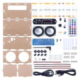 BANRIA DIY Bluetooth-Compatible Speaker Kit,Recording Function FM Radio Soldering Practice Kit with LED Spectrum,TF/AUX/Bluetooth/USB Support,Remote Control Soldering Project for Indoor/Outdoor Use BANRIA