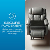 Kӧlbs Extra Large Recliner Cushion | Chic 2 Tone Velvet Cover | Memory Foam Seat Cushion 5 inch Thick 20" x 20" Large | Recliner Chair Cushion for Elderly - Extra Large Chair Cushion Kölbs