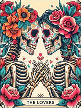 ijbnhd Skull Diamond Painting Kits for Adults 5D Valentine Diamond Art Kits for Adults Full Drill Diamond Painting Lovers Gem Art and Crafts Home Decor 12x16inch ijbnhd