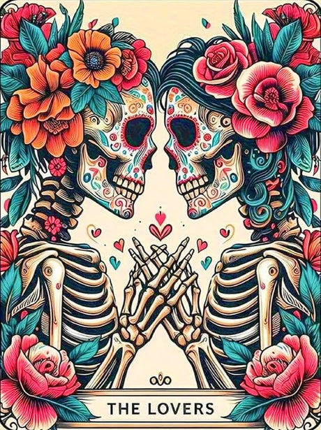 ijbnhd Skull Diamond Painting Kits for Adults 5D Valentine Diamond Art Kits for Adults Full Drill Diamond Painting Lovers Gem Art and Crafts Home Decor 12x16inch ijbnhd