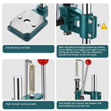 Soiiw Leather Hole Puncher Hand Punching Machine Heavy Duty Manual Press Puncher Punch Tools for DIY Leather Craft Punching Holes with 1.5-13mm Clamping Chuck Soiiw