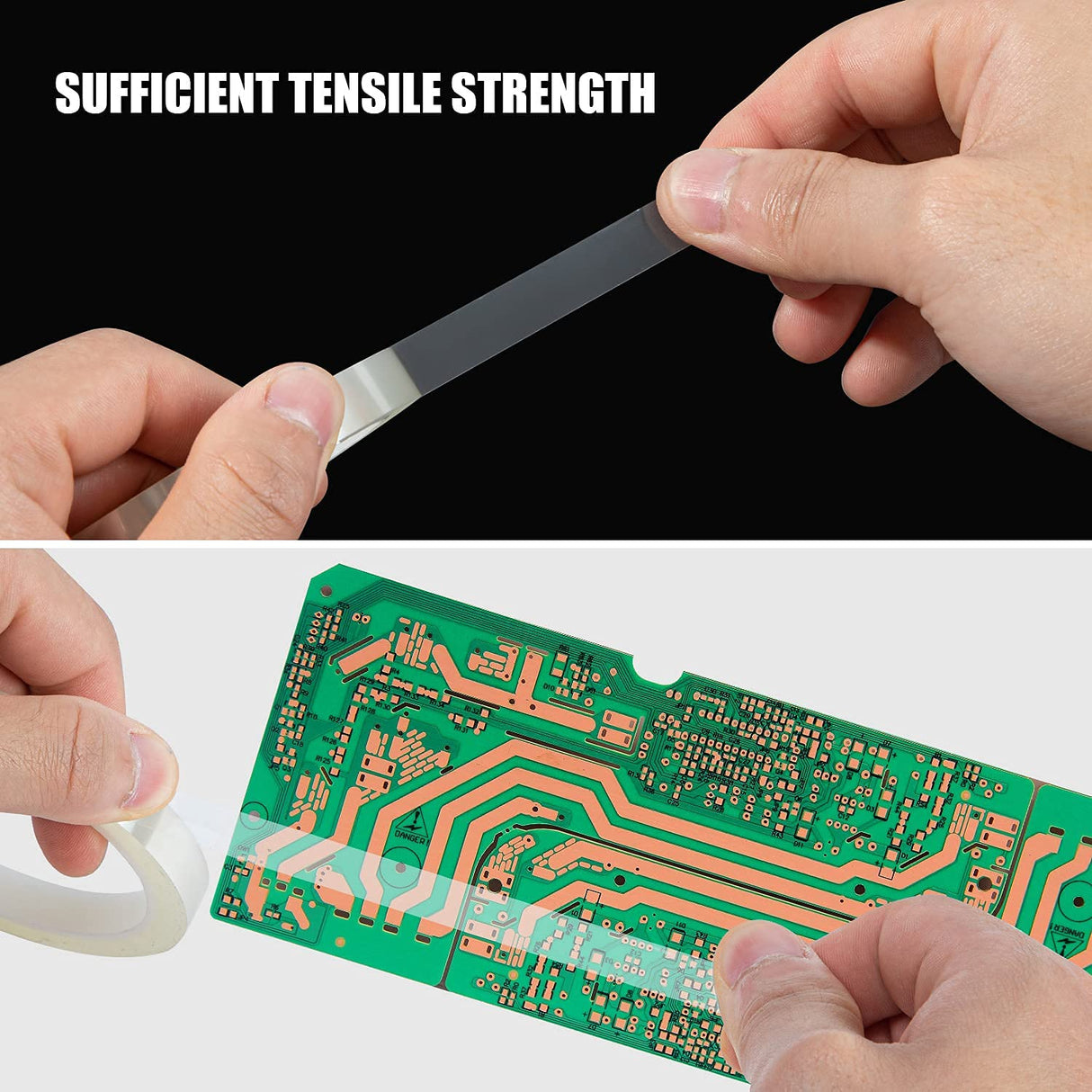 HFXXAD 8Pcs Clear Heat Tape, Heat Tape for Sublimation Press and Heat Transfer Vinyl, Easy to Remove High Resistant Temperature Tape Heat Press Tape, No Residue (108 ft) HFXXAD