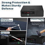 Z ZLJUAN Sliding Away Pistol Handgun Safe for Two Pistols,Quick Access Gun Safe with LCD Display of Time,Low Battery Warning,Unlock State,Drawer Safe for Nightstand Bedside Home Z ZLJUAN