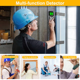 Stud Finder Wall Scanner - 5 in 1 Stud Finder Tool w/Intelligent Microprocessor Chip and HD LCD Display, Stud Detector Beam Finders for the Center and Edge of Wood AC Wire Metal Studs Joist Pipe JAXWQ