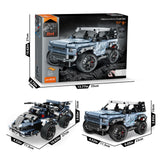 OWNONE 1 Off Road Pickup 4x4 Building Kit, 2 in 1 Stem Building Toy with Remote Control, Technique Race Car Building Toy for Kids, Birthday Gift Idea for Boys Ages 6+ (503 PCS) OWNONE 1