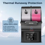 Sovol Filament Dryer, SH02 Dry Box Filament Sealed Storage Box 3D Printer Spool Holder with PTC Heater, Filament Dehydrator with Touch Screen, One Key Set, Compatible with PLA PETG TPU ABS 1.75/2.85mm Sovol