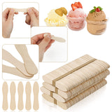 CZWESTC 400 Pcs Wooden Ice Cream Spoons, Mini Disposable Tasting Spoons Wooden, Small Dessert Spoons, Mini Spoons for Crafts, Tasting, Sampling (3 Inch) CZWESTC
