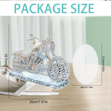 JZHYOAN Diamond Artistic Desktop Ornaments, DIY Diamond Desk Placement, Motorcycle Special Shape Decoration, Desktop Table Decoration Home, Office Car Decorative Tabletop JZHYOAN