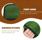 BLIRITEL Small Tool Roll Up Bag, Canvas Chisel Roll, Chisels Bag Tool Organizer with 4 Pockets, Metal Pry Bar Plier Wrench Roll Tool Pouch for Mechanic Carpenter Craftsman BLIRITEL