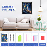 RICUVED Diamond Art Kits for Adults, Tiger Diamond Art Kits Full Drill 5D Fantasy Diamond Art, Starry Sky Diamond Gem Dots Art and Crafts for Gift Home Wall Decor 12x16 Inch/30x40cm RICUVED